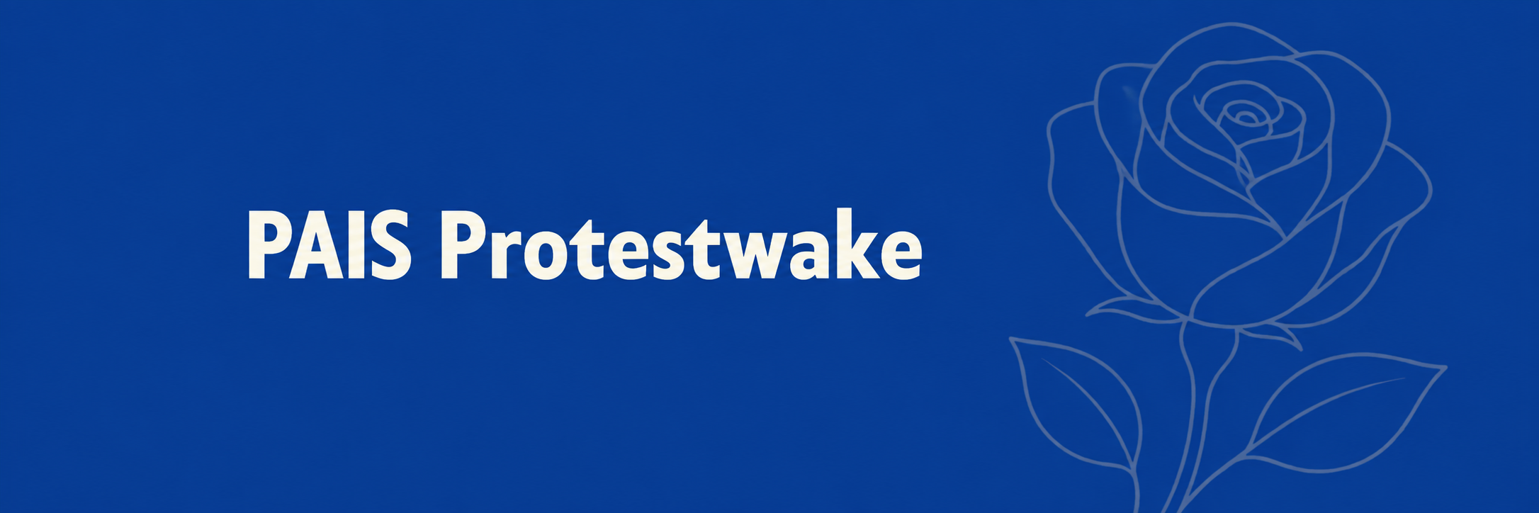 Zondag 25 oktober: PAIS-protestwake in Den Haag